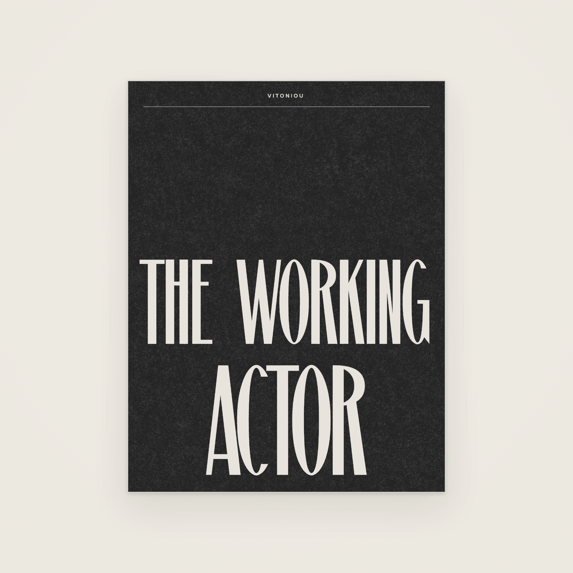 The Working Actor's Planner cover